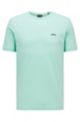 Regular-fit logo T-shirt in organic cotton, Light Green