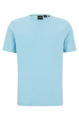 Hugo Boss Regular-fit Logo T-shirt In Organic Cotton