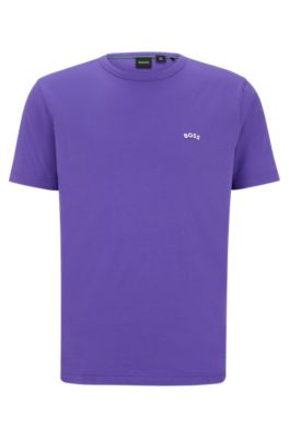 hugo boss purple t shirt
