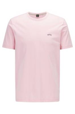 Hugo Boss Regular-fit Logo T-shirt In Organic Cotton