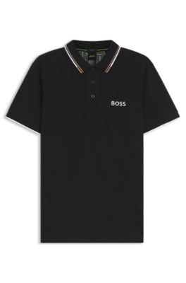 Boss Uomo Caffè Per 50469102 Polo Paddy Pro Nera (S), Nero, Casual, Cotone, Manica Corta - Immagine 3