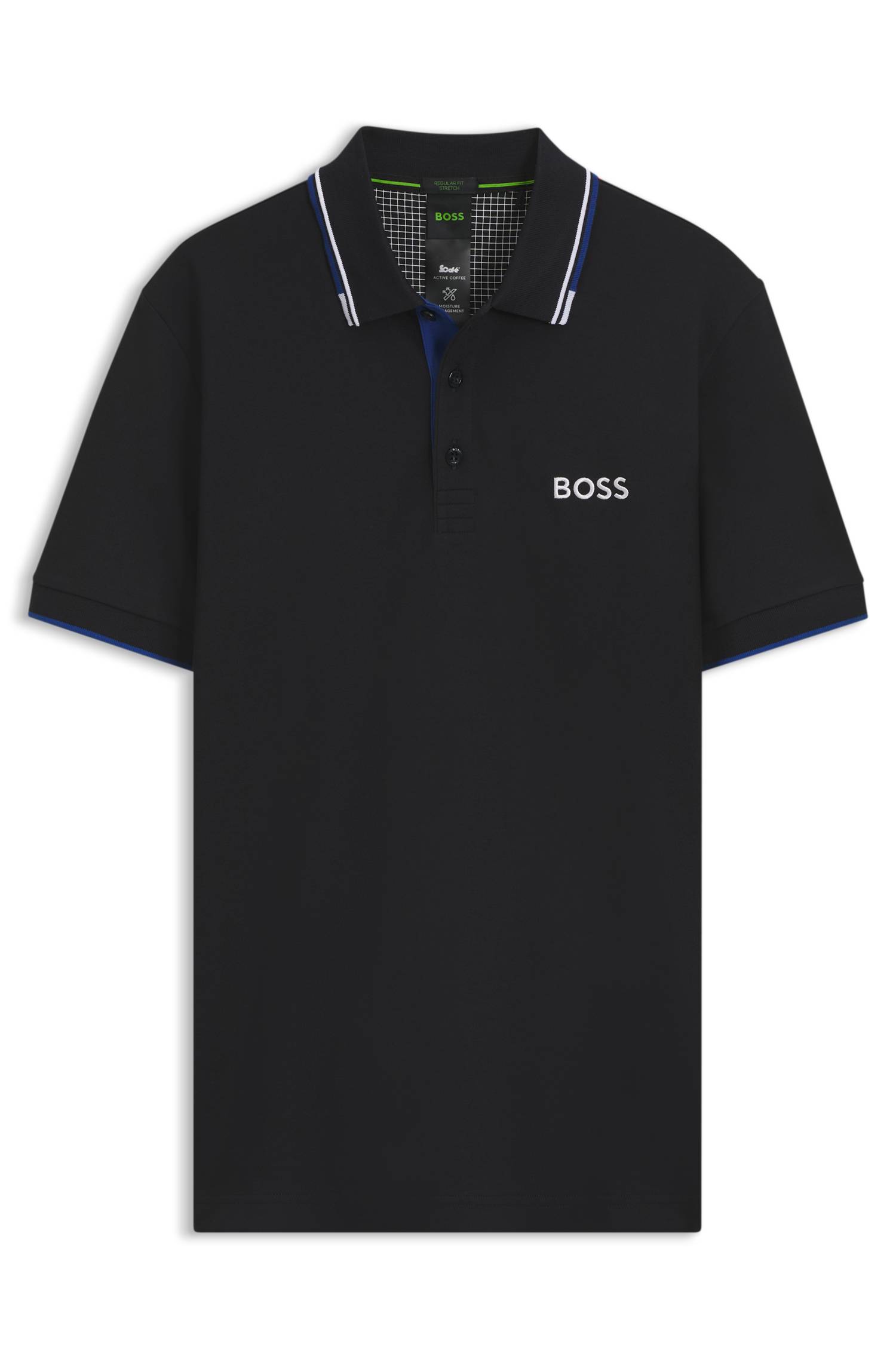 Boss Active Paddy regular-fit polo shirt in quick-dry stretch piqué pikéer herr – bild 4