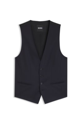 Boss Uomo Blu - Gilet Elegante Per - Suits - S - Immagine 2