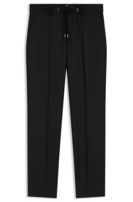 Boss ONE Slim-fit trousers in virgin-wool serge kostymbyxor herr – bild 4