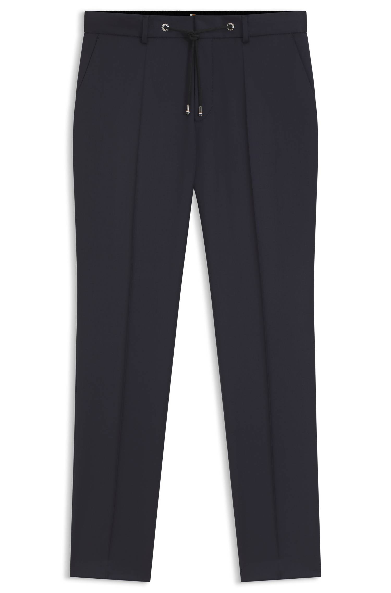 Boss ONE Slim-fit trousers in virgin-wool serge byxor herr – bild 4