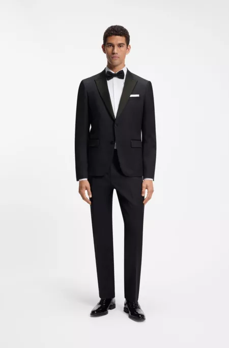 Slim-fit virgin-wool tuxedo jacket