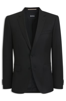 BOSS ONE Slim-fit suit jacket in virgin-wool serge