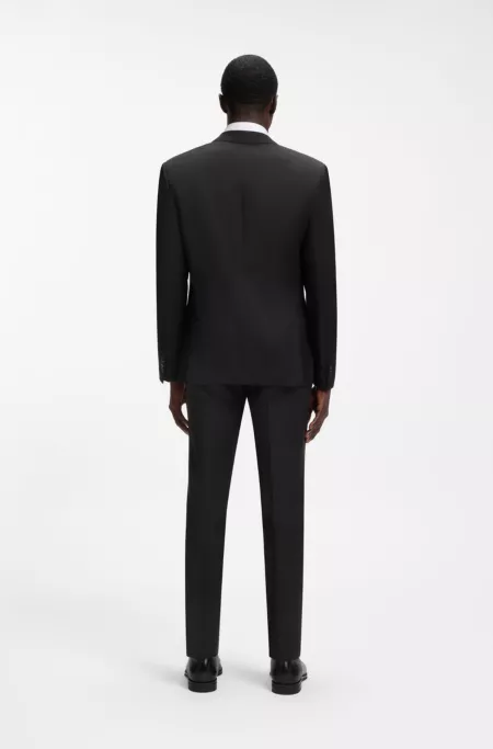 BOSS ONE Slim-fit suit jacket in virgin-wool serge