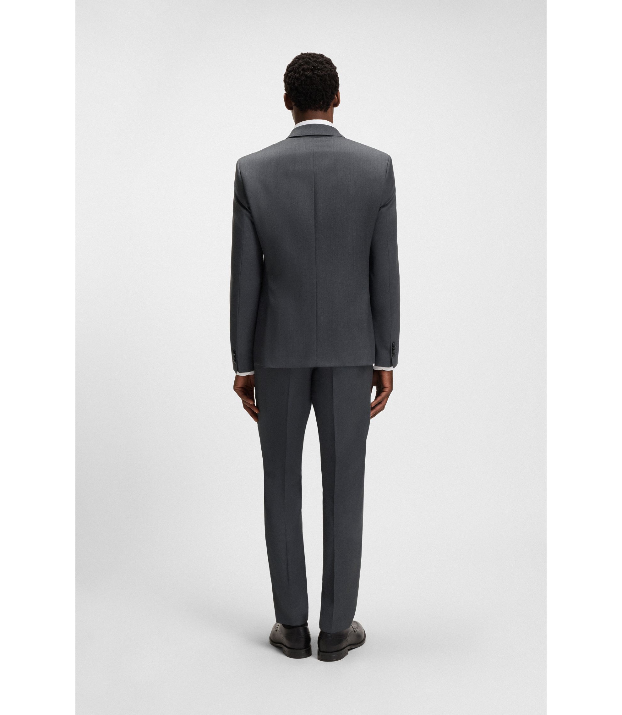 BOSS - スリムフィット スーツジャケット バージンウールサージ