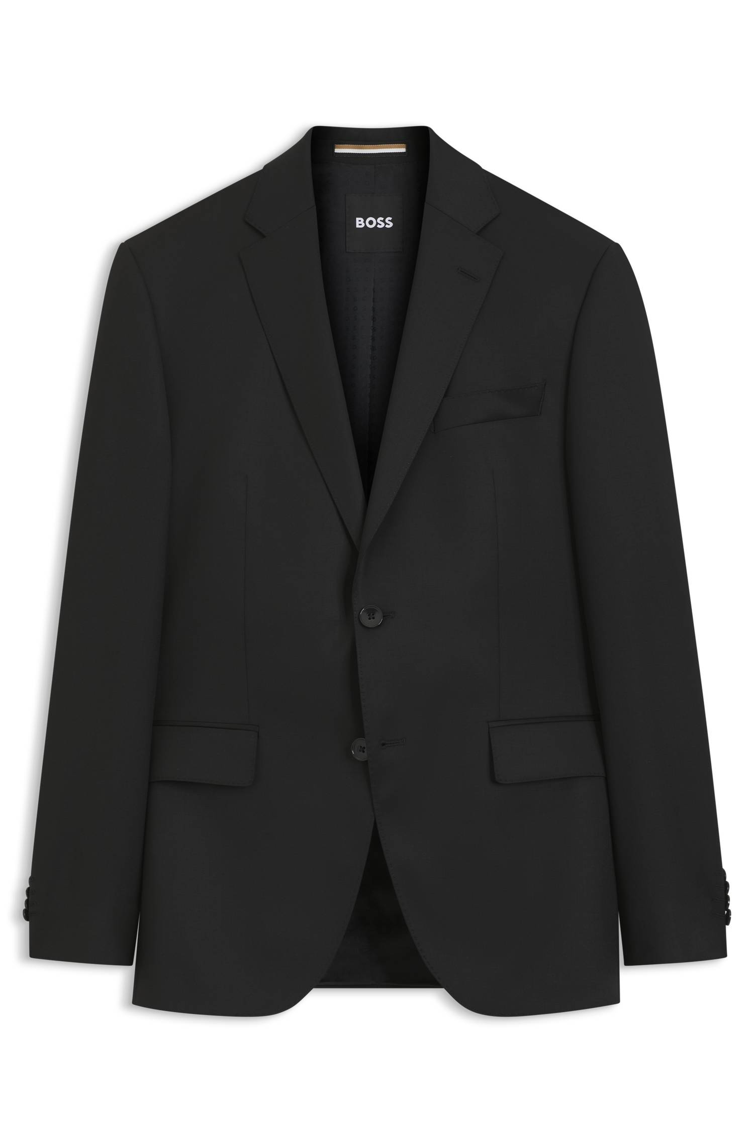 Boss ONE Regular-fit suit jacket in virgin-wool serge kavajer & blazers herr – bild 4