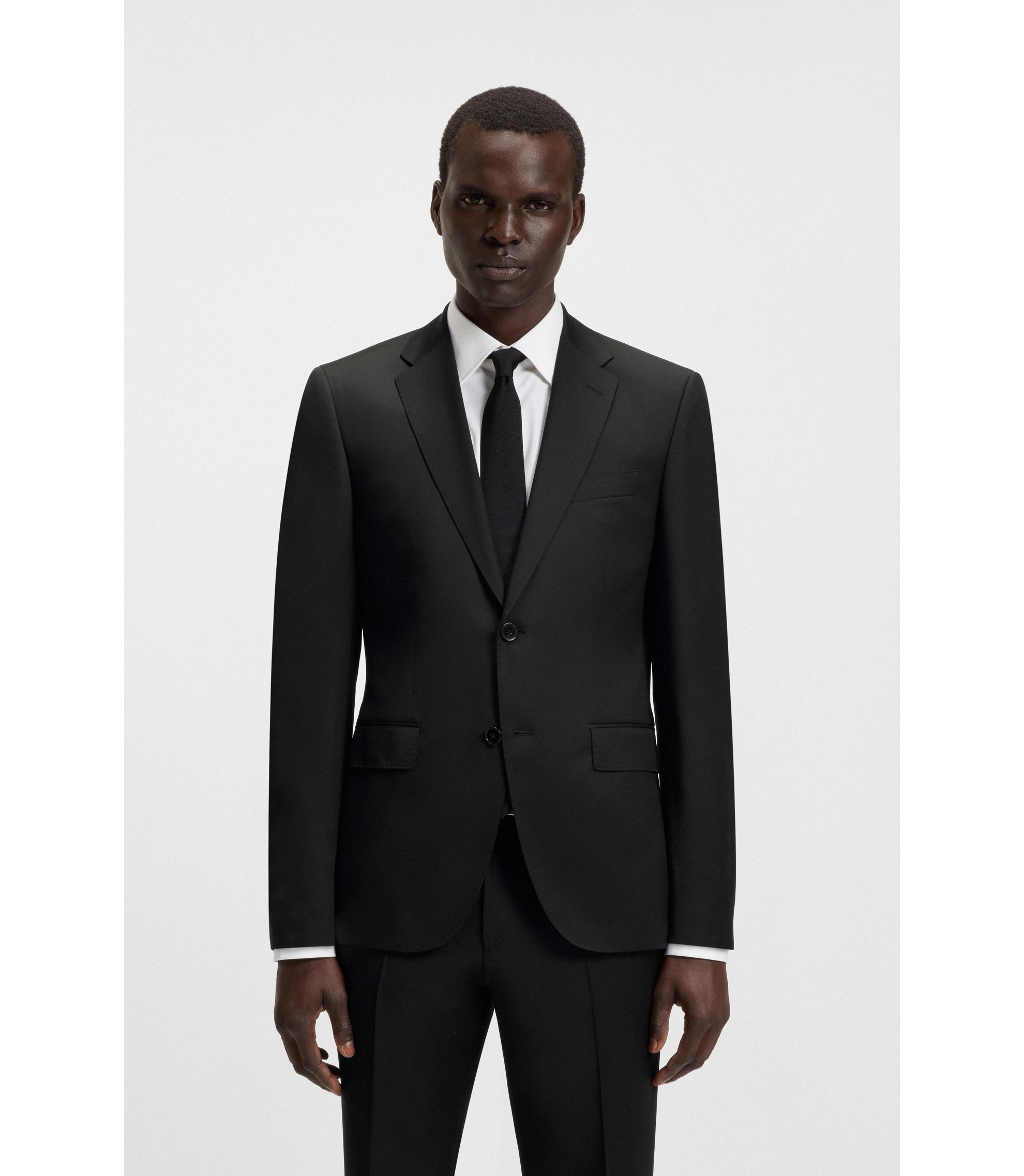Regular-Fit Sakko aus Schurwoll-Serge
