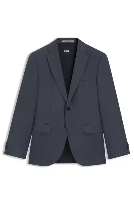 Regular-fit suit jacket in virgin-wool serge
