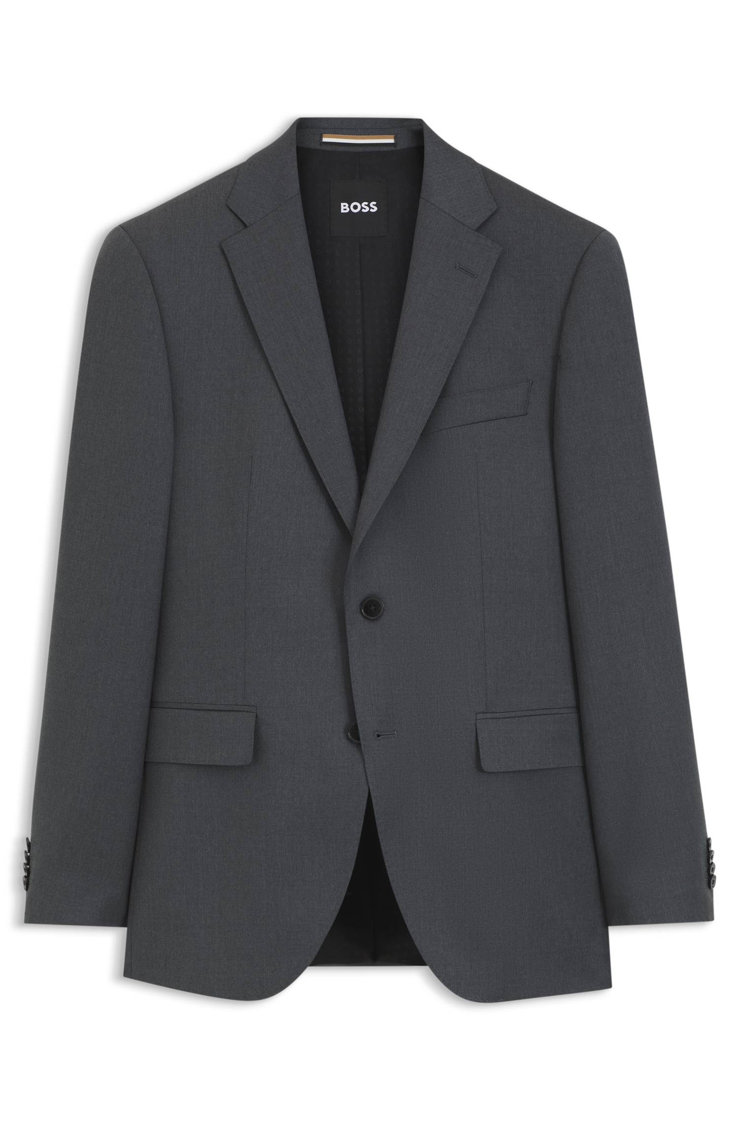 Boss ONE Regular-fit suit jacket in virgin-wool serge kavajer & blazers herr – bild 4