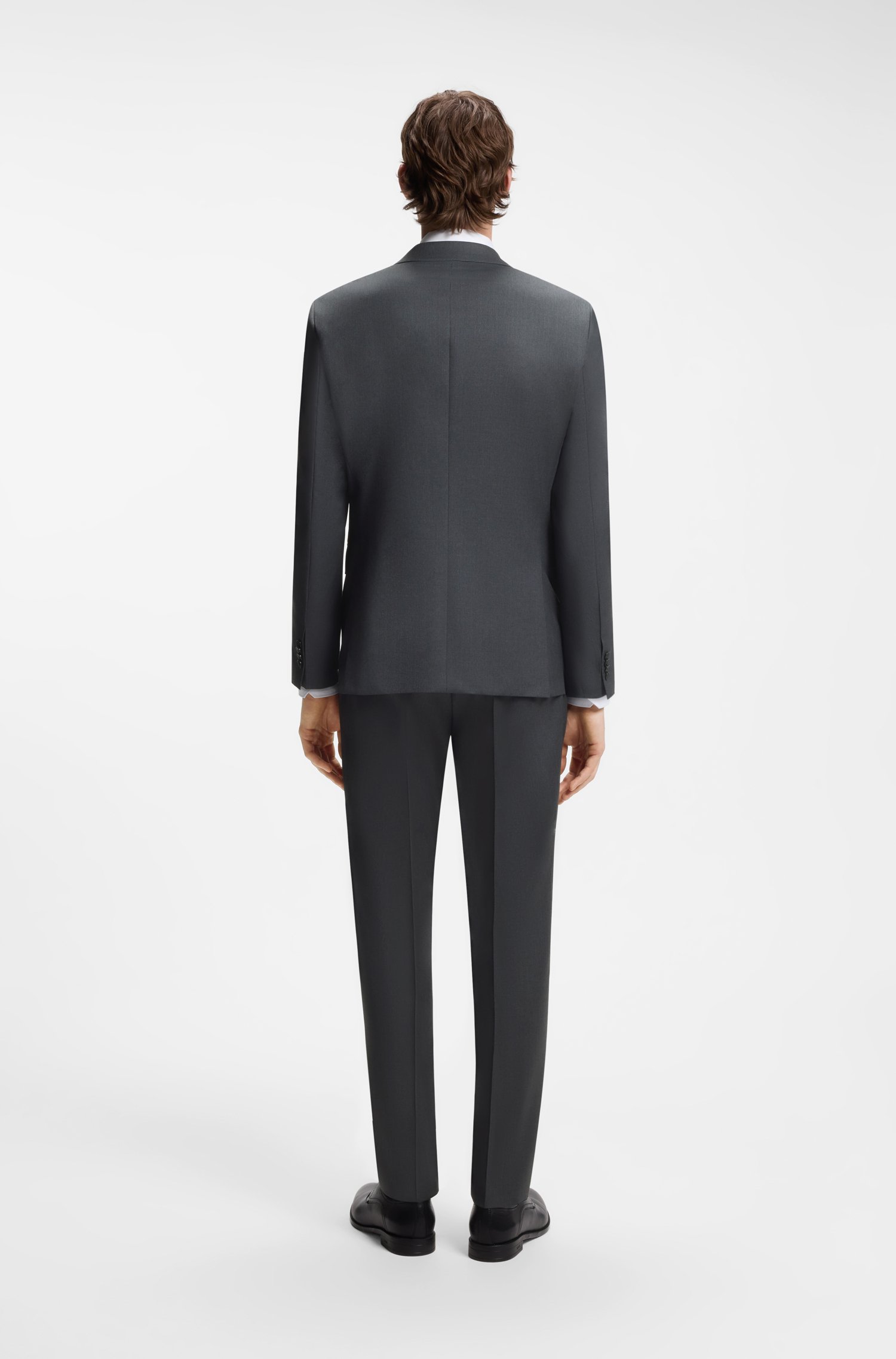 Boss ONE Regular-fit suit jacket in virgin-wool serge kavajer & blazers herr – bild 2