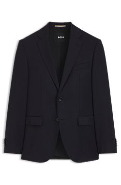 BOSS ONE Regular-fit suit jacket in virgin-wool serge