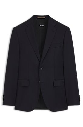 BOSS ONE Regular-fit suit jacket in virgin-wool serge