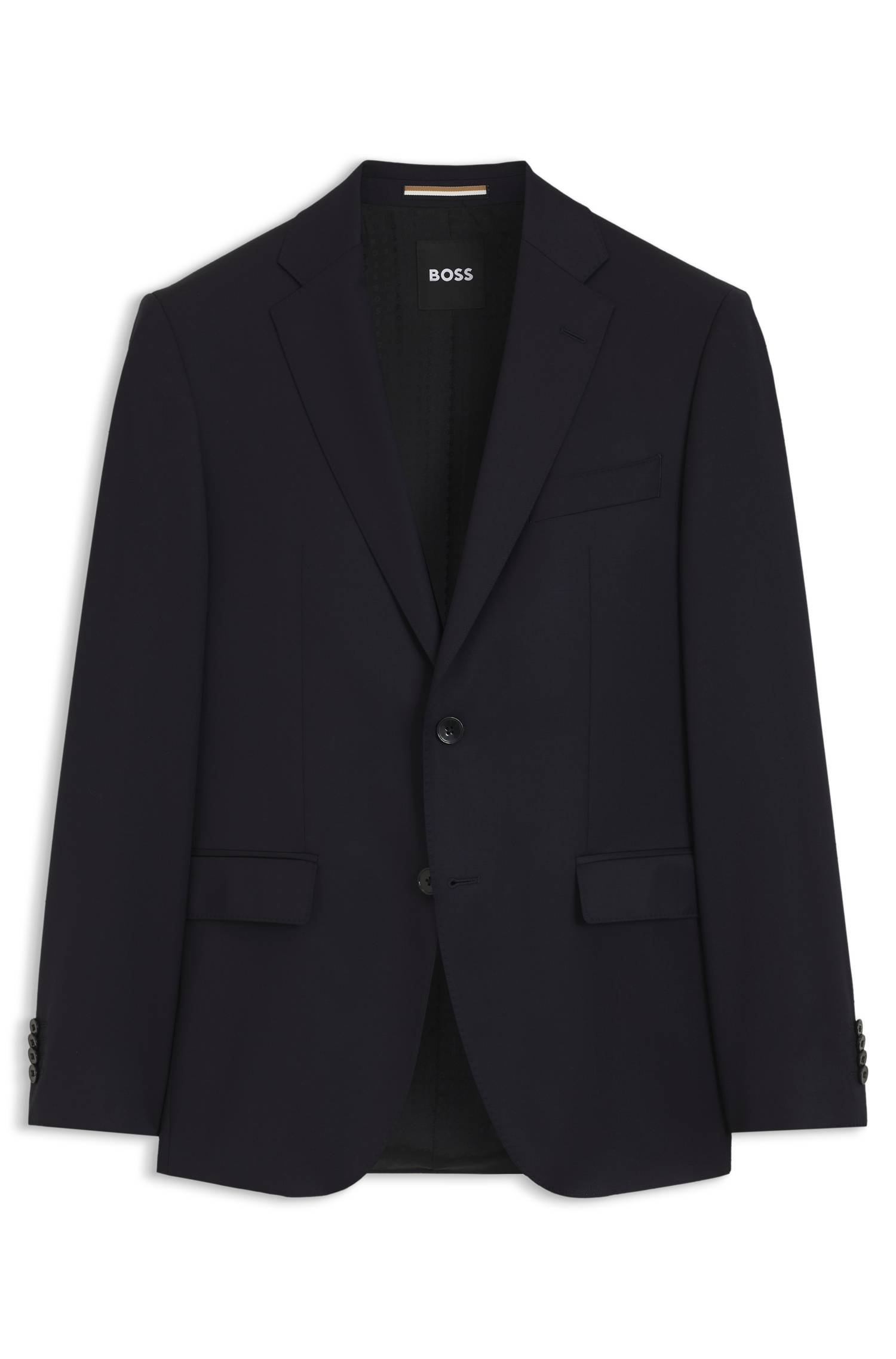 Boss ONE Regular-fit suit jacket in virgin-wool serge kavajer & blazers herr – bild 4