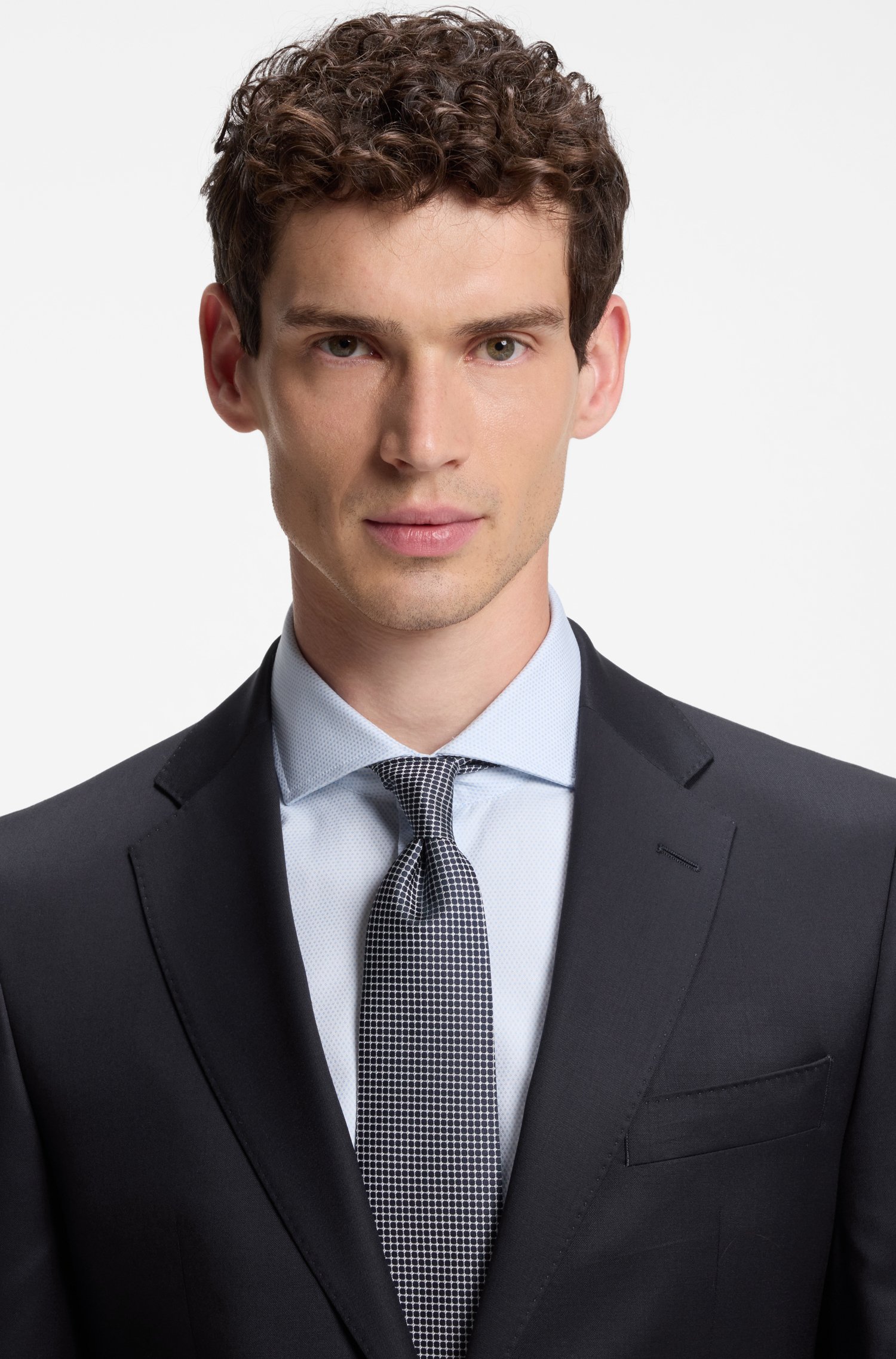 Boss ONE Regular-fit suit jacket in virgin-wool serge kavajer & blazers herr – bild 3