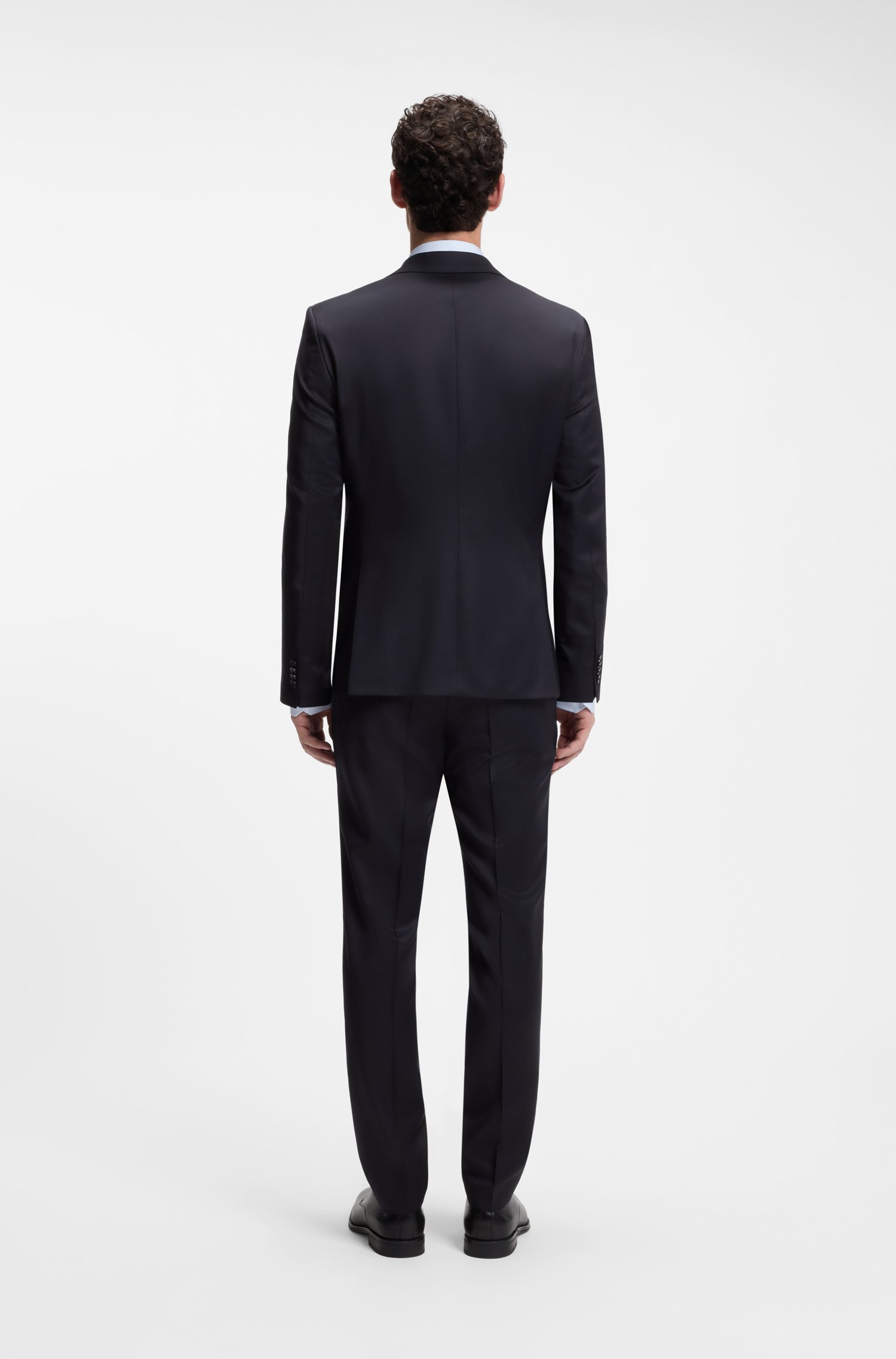 Boss ONE Regular-fit suit jacket in virgin-wool serge kavajer & blazers herr – bild 2