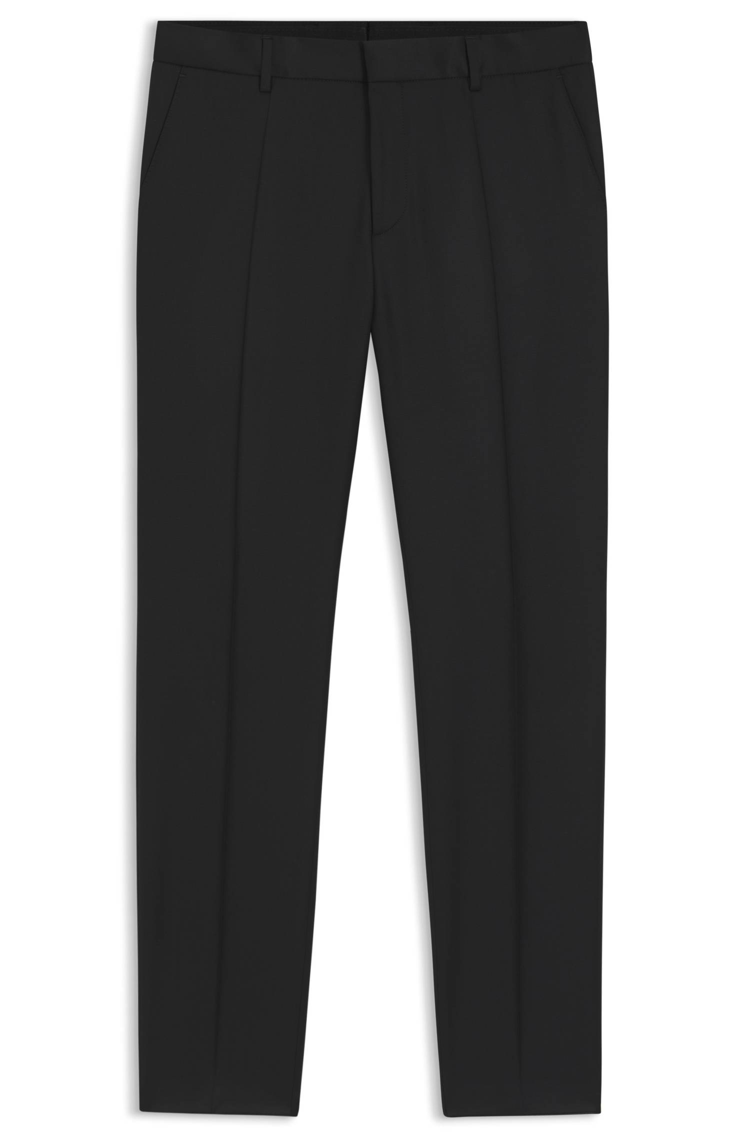 Boss ONE Slim-fit trousers in virgin-wool serge byxor herr – bild 4