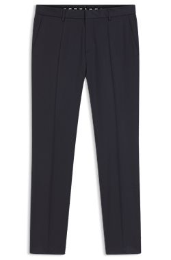 BOSS ONE Slim-fit trousers in virgin-wool serge