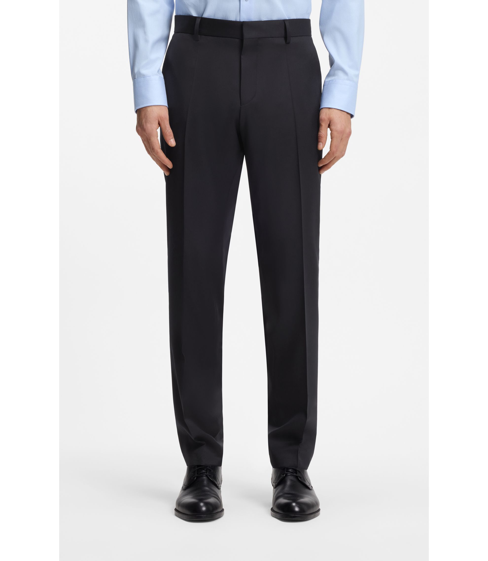 Slim-Fit Hose aus Schurwoll-Serge