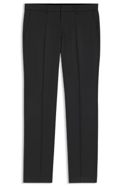 BOSS ONE Regular-fit trousers in virgin-wool serge