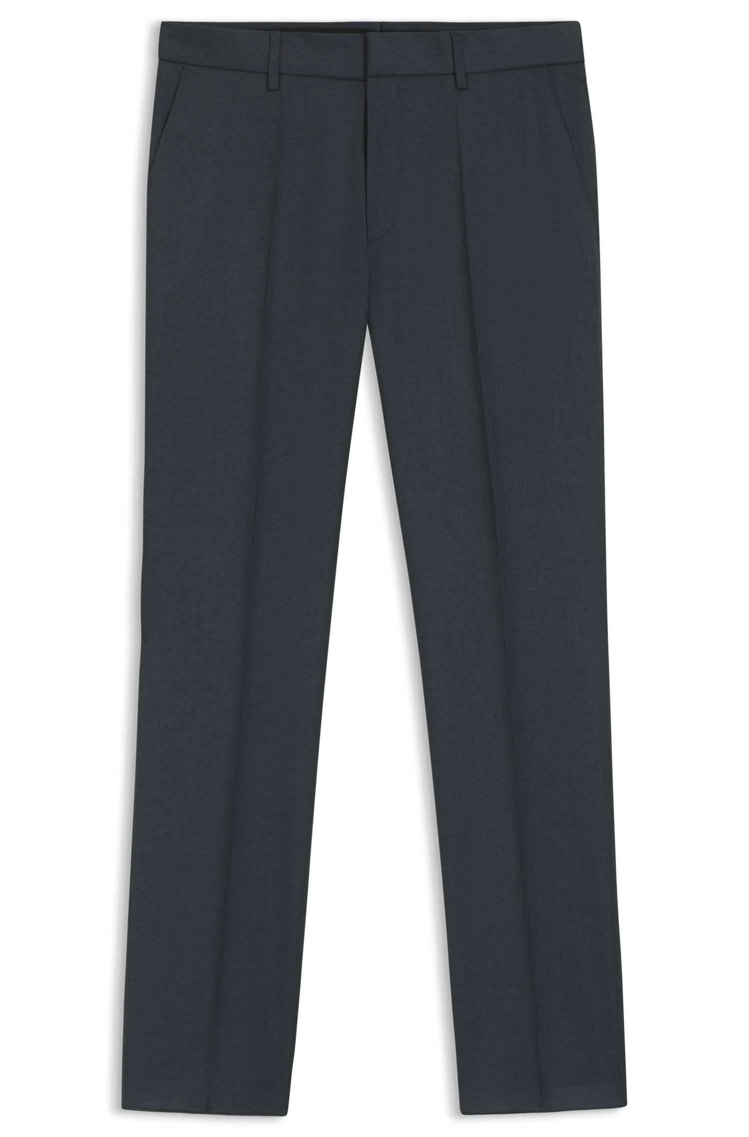Boss ONE Regular-fit trousers in virgin-wool serge byxor herr – bild 4