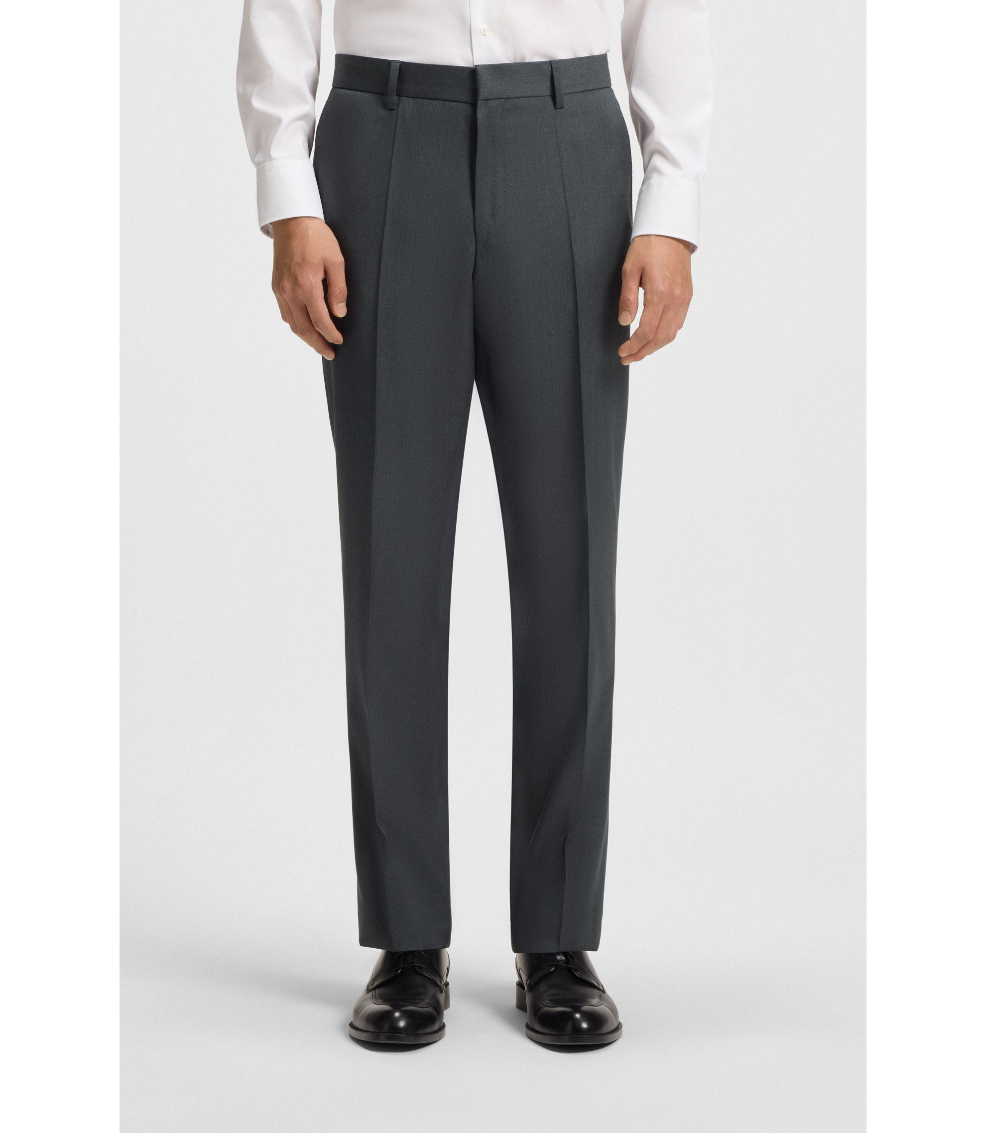 Regular-Fit Hose aus Schurwoll-Serge