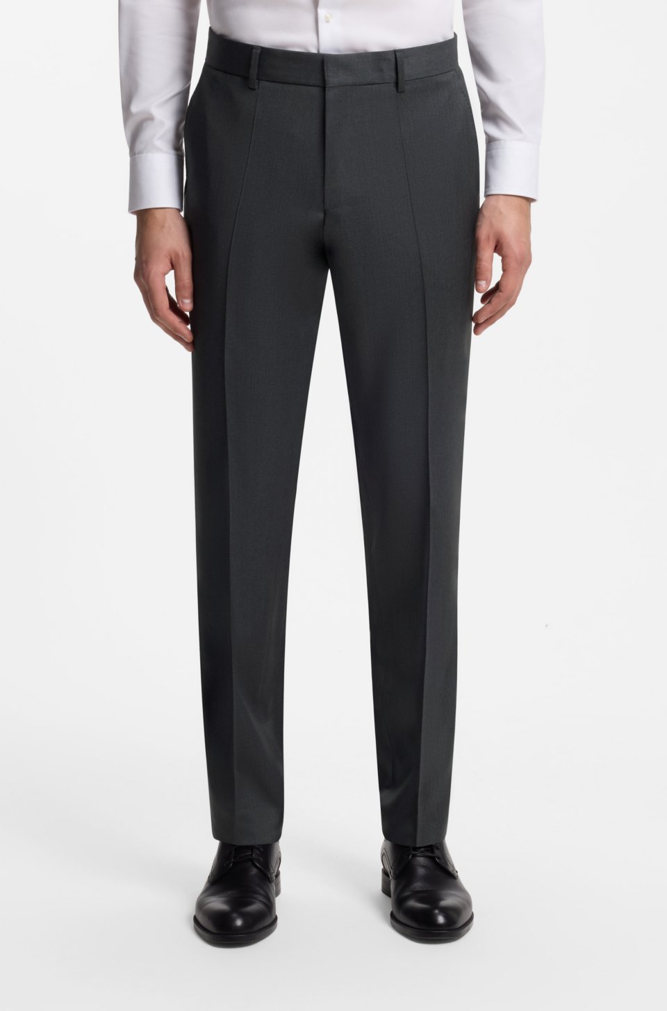 ONE Regular-fit trousers in virgin-wool serge