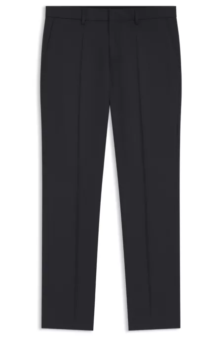 BOSS ONE Regular-fit trousers in virgin-wool serge