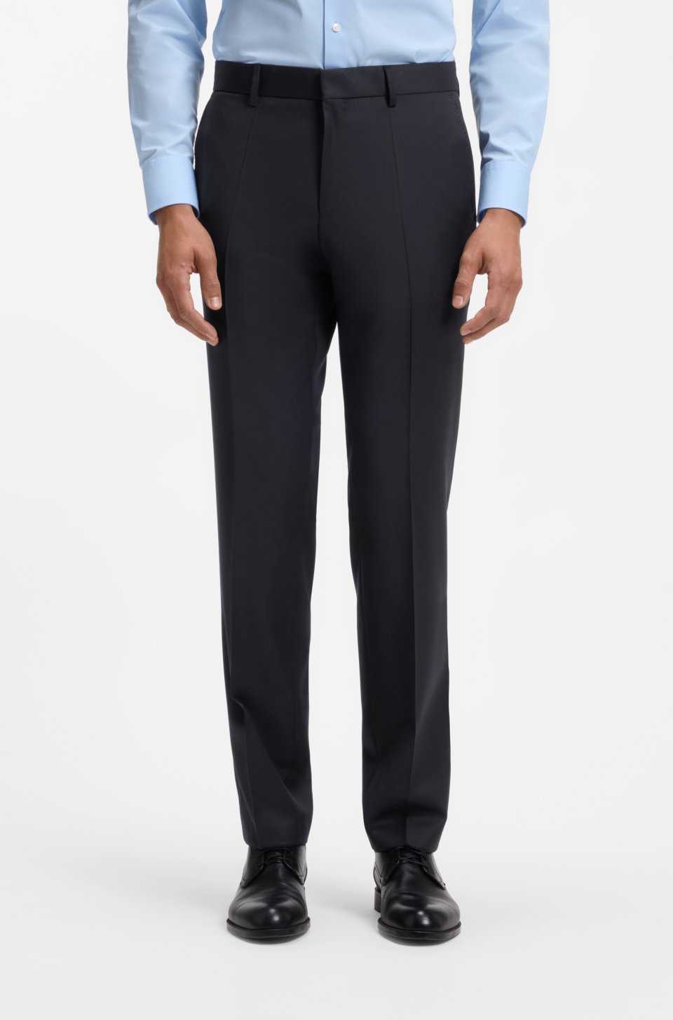 ONE Regular-fit trousers in virgin-wool serge