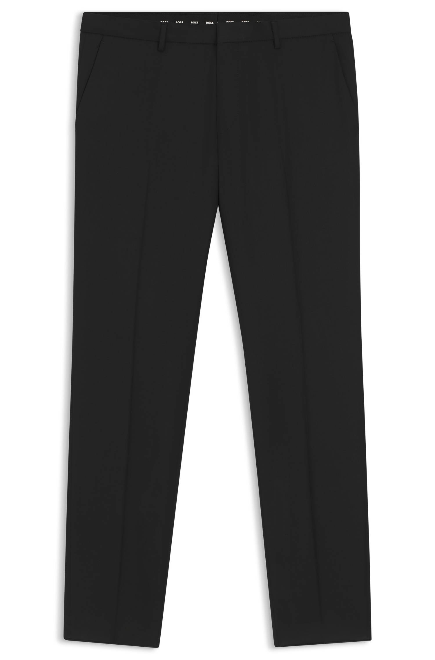 Boss ONE Extra-slim-fit trousers in virgin-wool serge byxor herr – bild 4