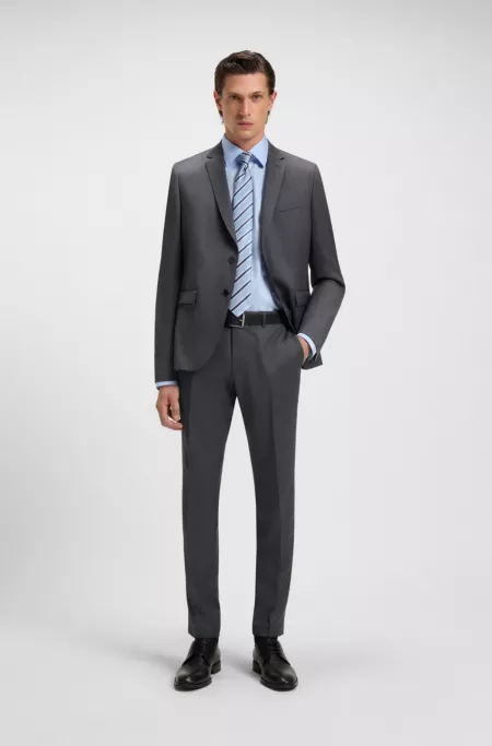 Pantalon Extra-Slim en sergé de laine vierge