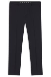 BOSS ONE Extra-slim-fit trousers in virgin-wool serge, Dark Blue