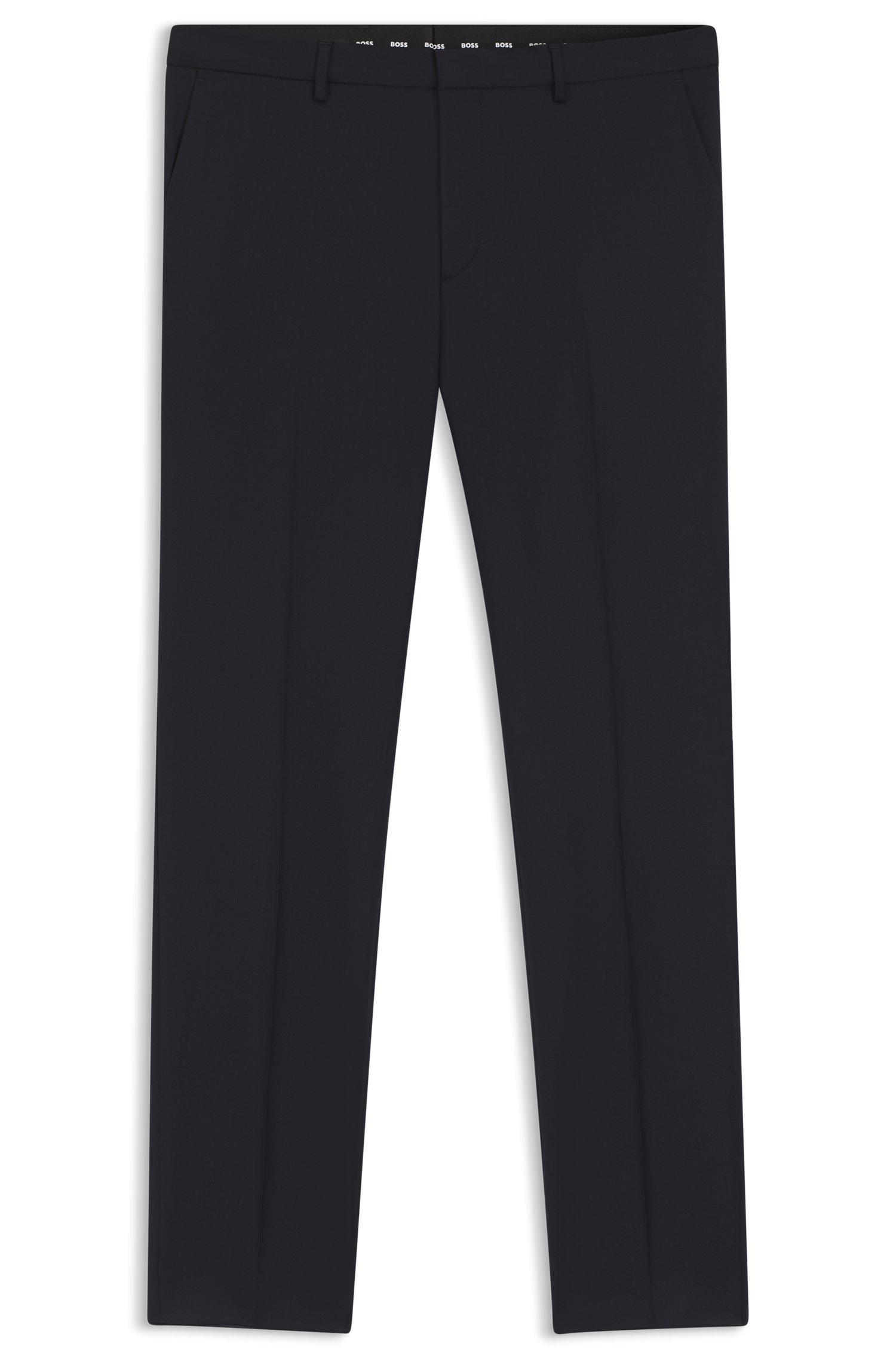 Boss ONE Extra-slim-fit trousers in virgin-wool serge byxor herr