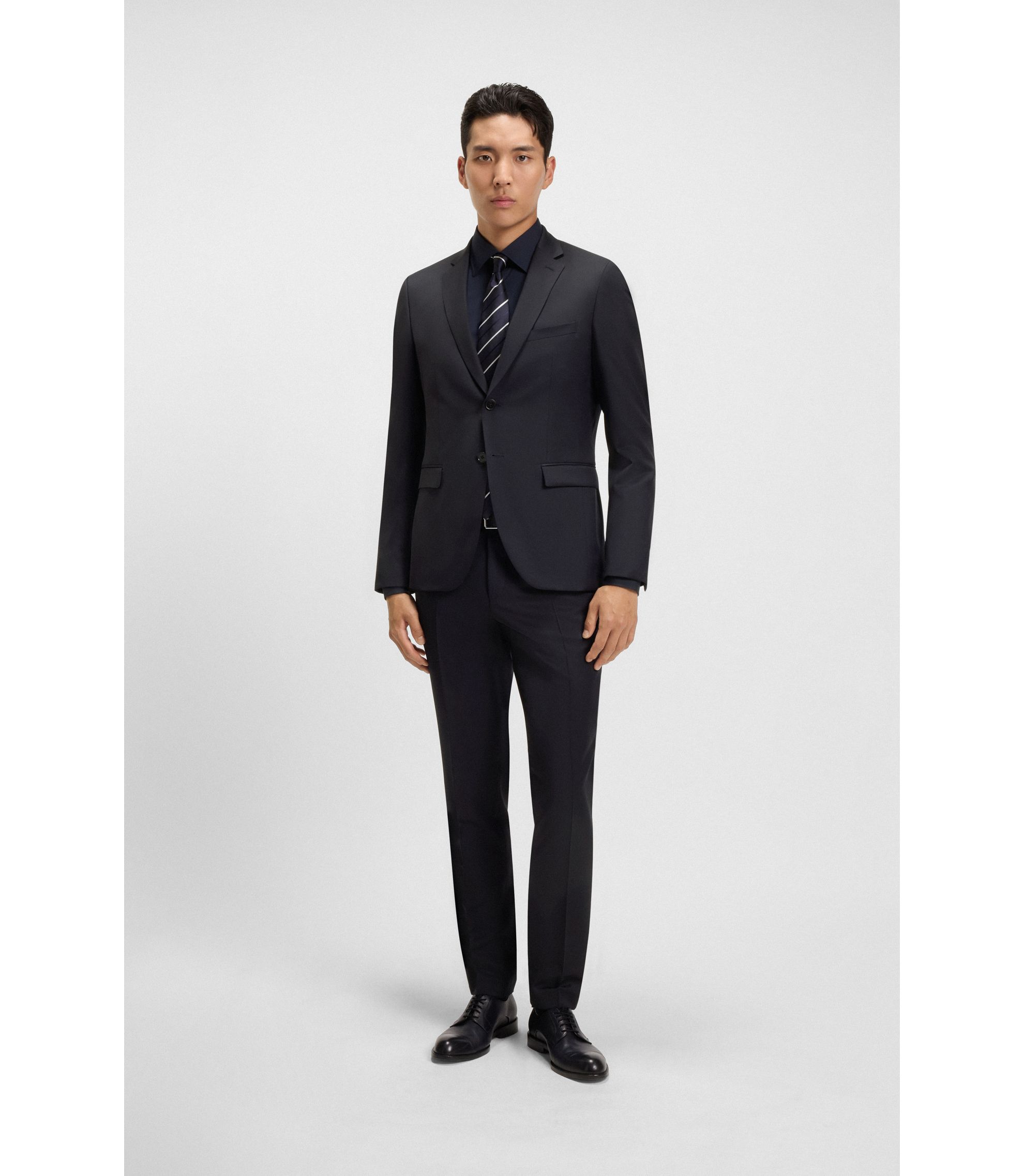 BOSS - エクストラスリムフィットパンツ バージンウールサージ