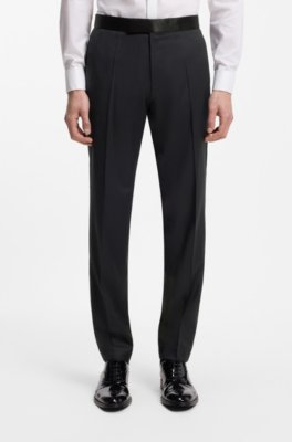 ONE slim-fit tuxedo trousers