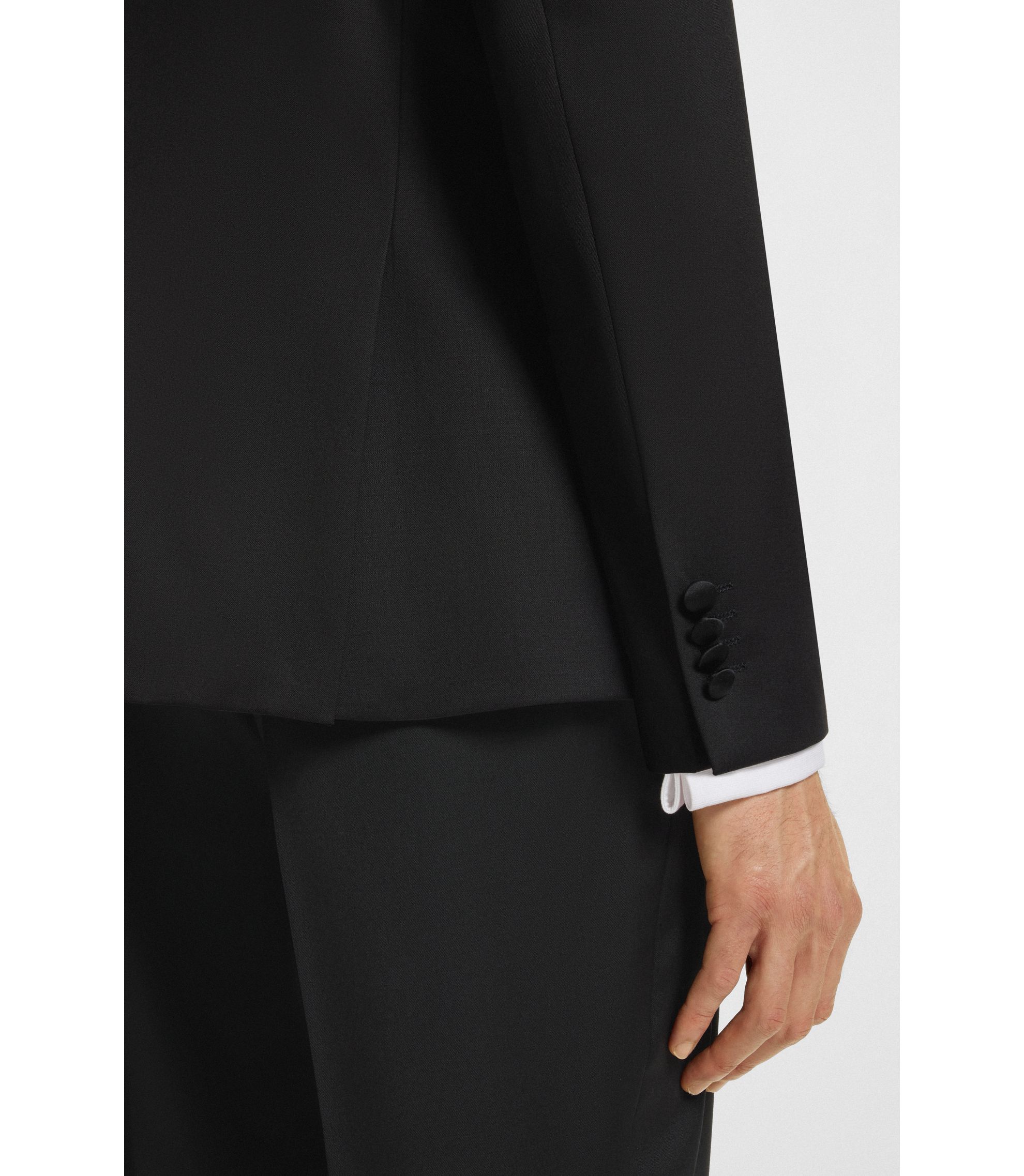 BOSS - スリムフィット タキシードジャケット バージンウール