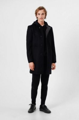 black formal coat