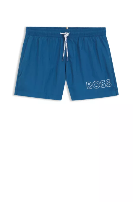 Shorts de bain avec logo imprimé en contour