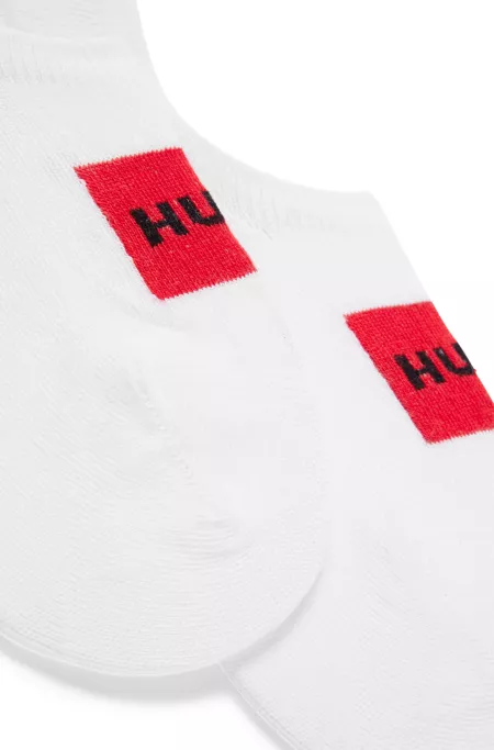 Two-pack of invisible socks in a cotton blend