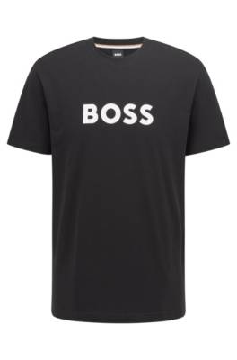 Hugo Boss Relaxed-fit Upf 50+ T-shirt In Cotton With Logo