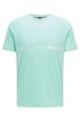Cotton-jersey slim-fit T-shirt with UPF 50 protection, Light Green