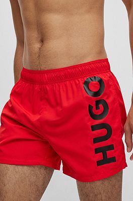 HUGO - Schnell trocknende Badeshorts Innenfutter Recycling-Gewebe mit aus