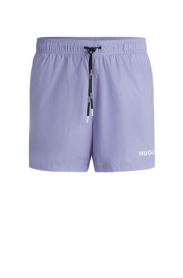 HUGO - Fully lined swim shorts with logo print