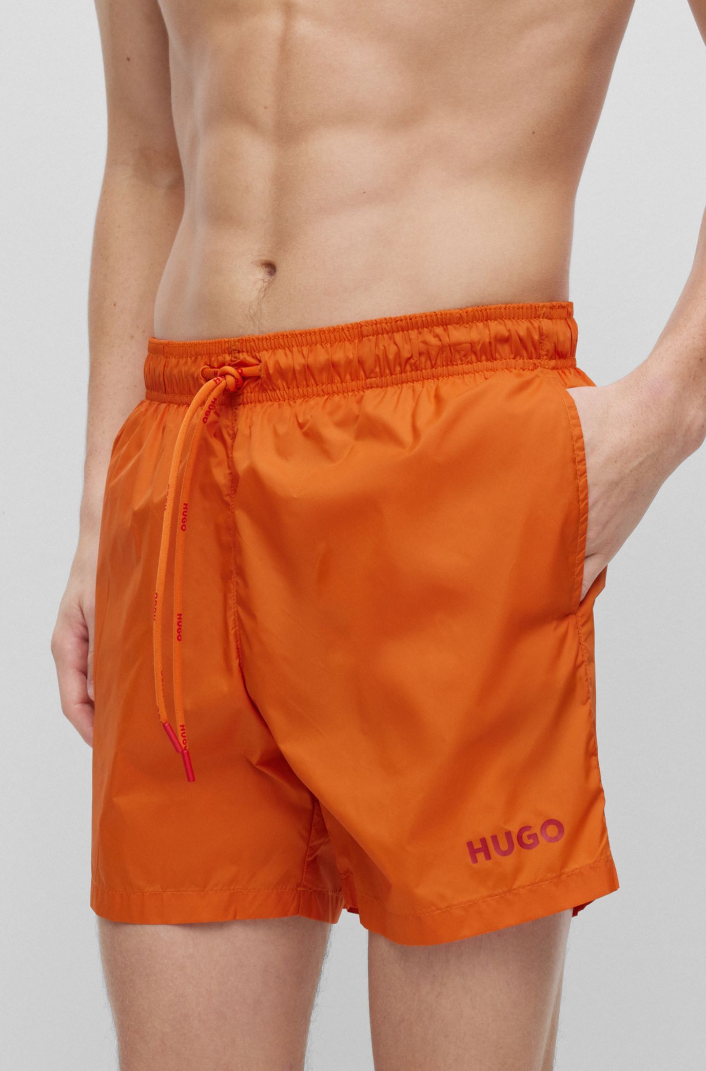 Hugo boss cheap shorts orange