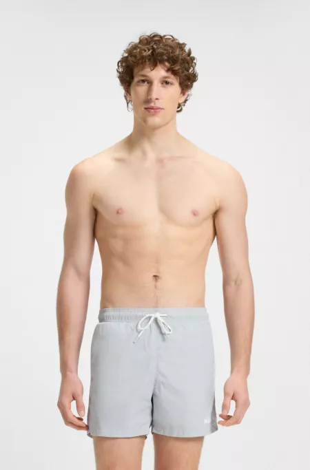 Short de bain à séchage rapide et logo imprimé