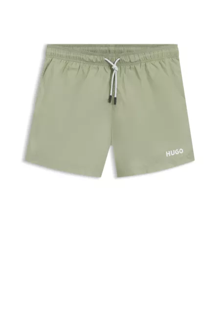 Short de bain à imprimé logo contrasté