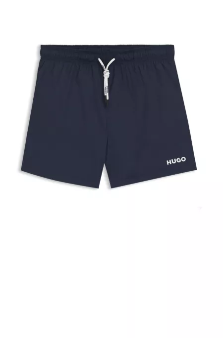 Short de bain à imprimé logo contrasté